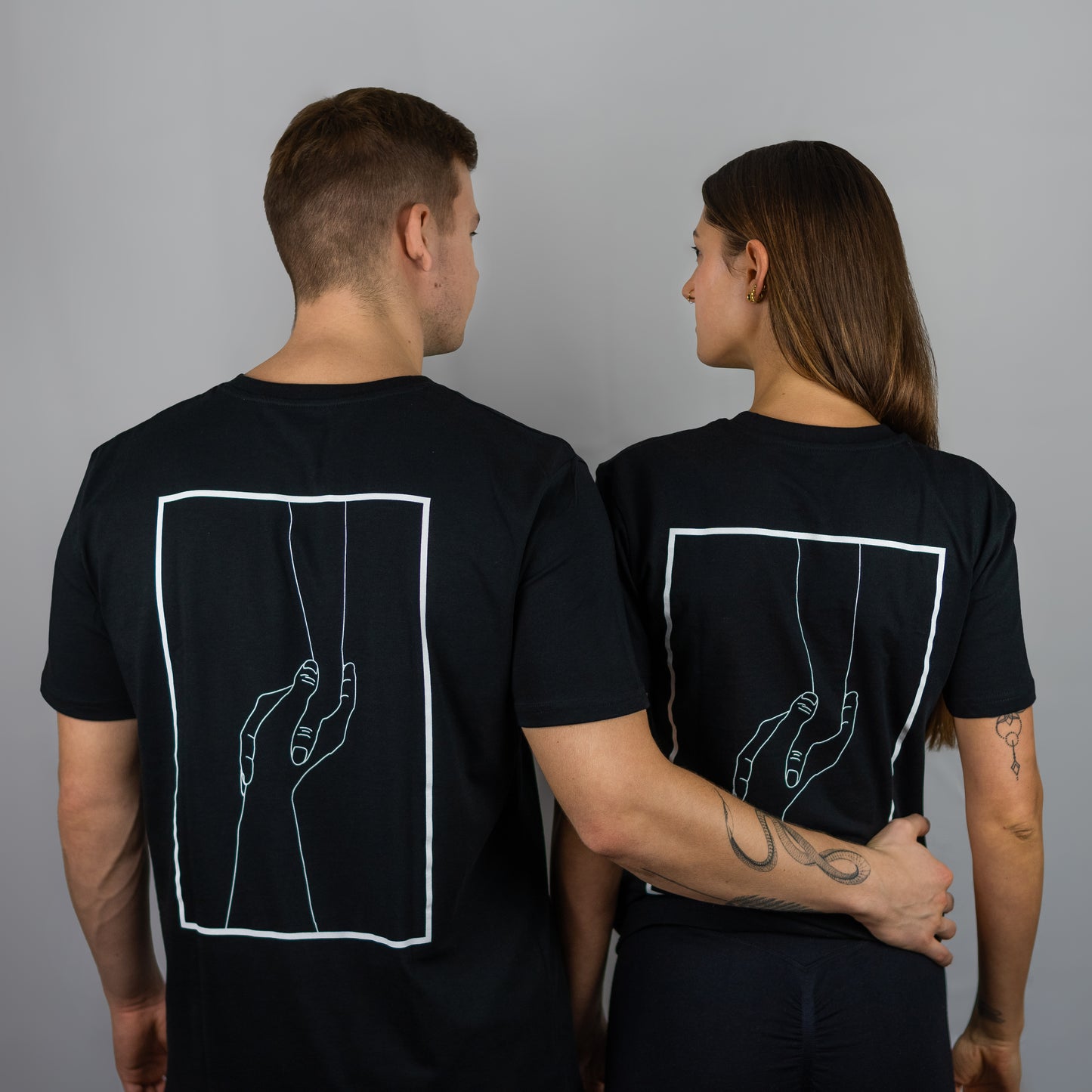 T-Shirt "Connection" schwarz